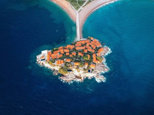 Sveti Stefan view